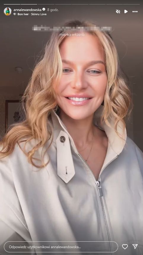 Anna Lewandowska na pokazie Magdy Butrym w Paryżu
