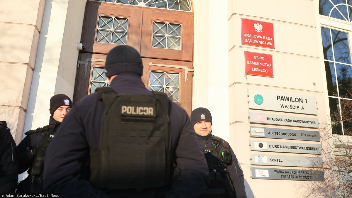 Policja w siedzibie Krajowej Rady Sadownictwa