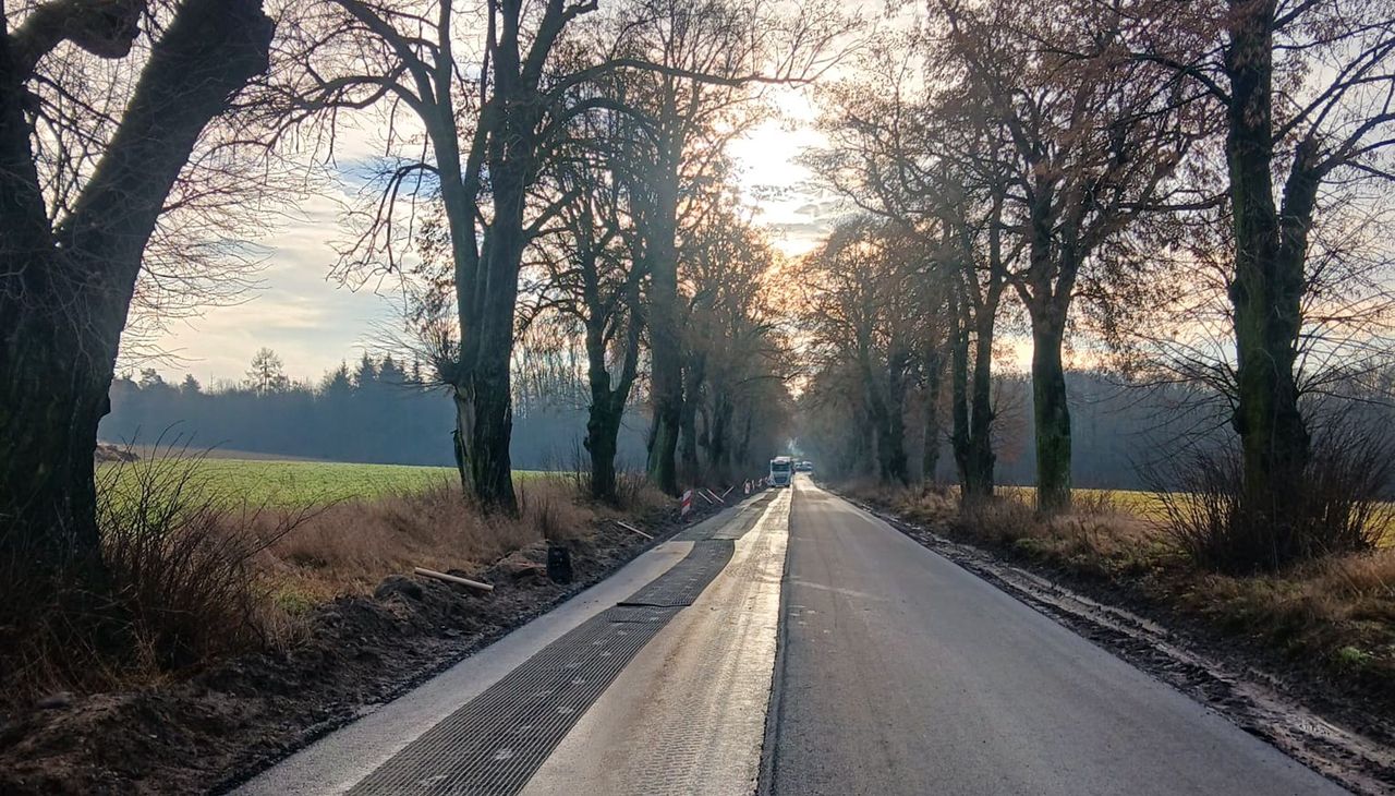 Modernizacja drogi Liszkowo - Glesno w toku. Kierowców czekają utrudnienia