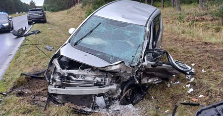 Tragiczny wypadek na DW142. Mężczyzna zmarł na miejscu