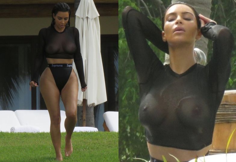 Kim Kardashian na wakacjach w Meksyku