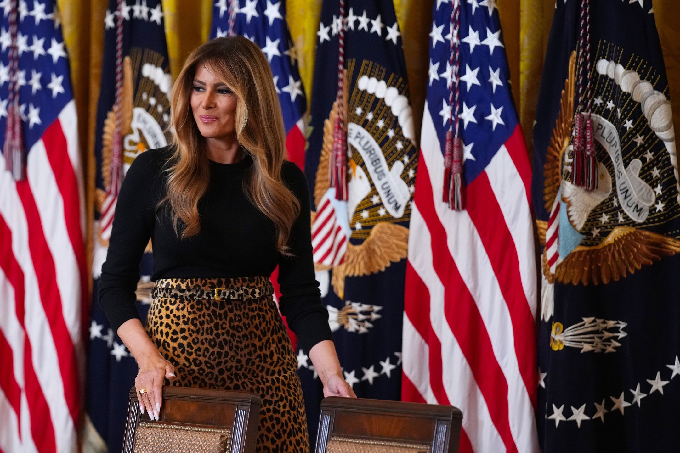 Melania Trump podczas przemówienia