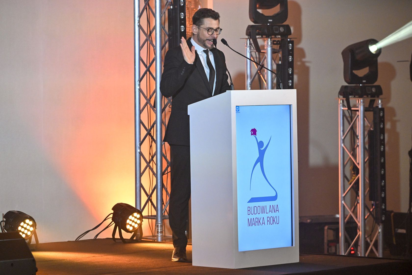 Kacper Kuszewski na gali Budowlana Marka Roku i Champion Roku 2023