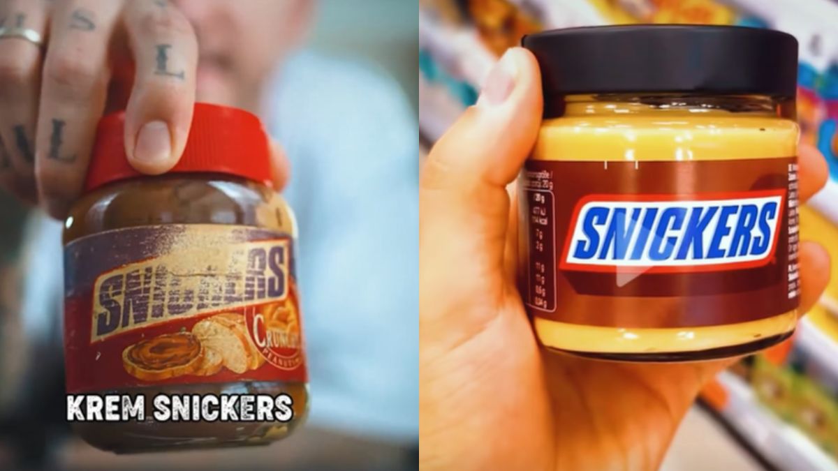 Krem Snickers znowu na rynku. Porównanie starego i nowego słoika zaprezentowane przez blogera "FOXX Gotuje"