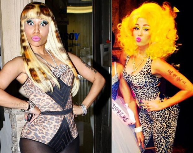 Miley przebrała się za NICKI MINAJ! (FOTO)