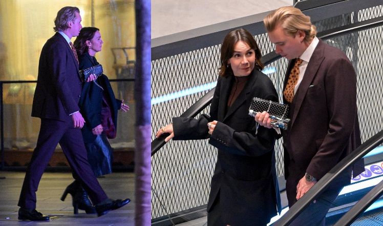 Olga Bołądź z partnerem