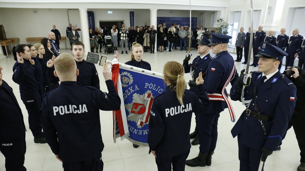 Pierwsze w tym roku ślubowanie nowych policjantów w Lublinie