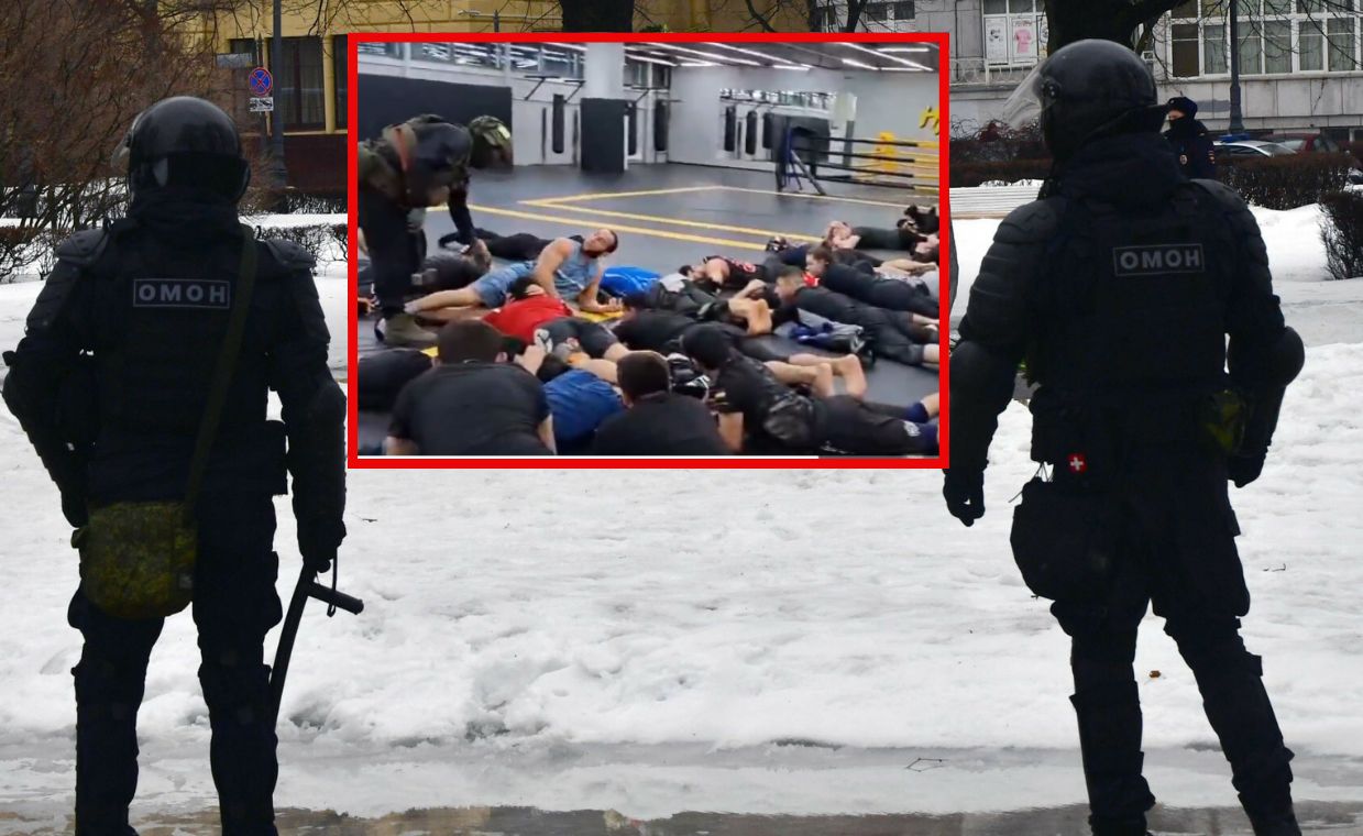 Russian police raid gym for draft dodgers and illegal immigrants