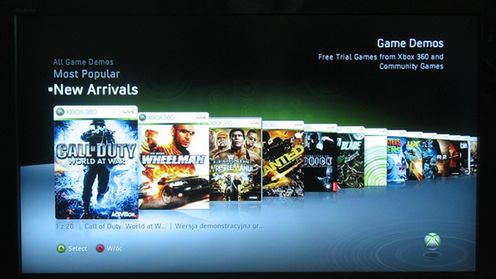 Peggle, CRYSTAL DEFENDERS i COD: World At War na Xbox Live 1