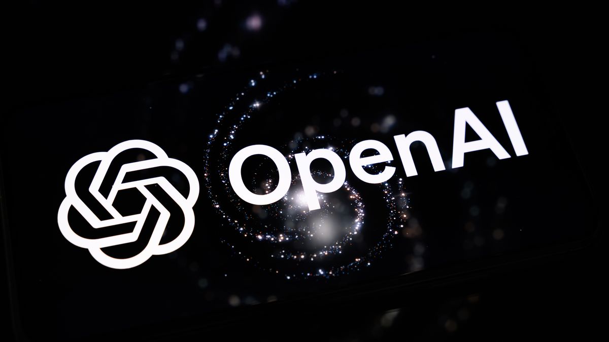 The OpenAI logo is displayed on a smartphone screen placed on a reflective surface onto which a promotional visual is projected in Creteil, France, on September 4, 2026, as OpenAI began rolling out GPT-6 Astra, its most advanced model to date. (Photo by Samuel Boivin/NurPhoto via Getty Images)