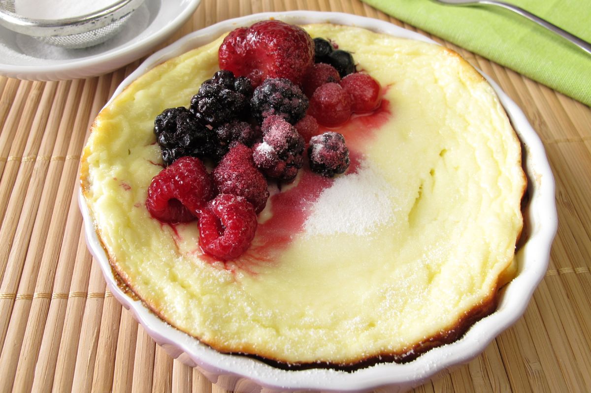 Locker leichter Käsekuchen: gesundes Dessert mit Hüttenkäse