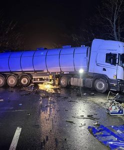 Tragiczne zderzenie z cysterną. Jedna osoba nie żyje