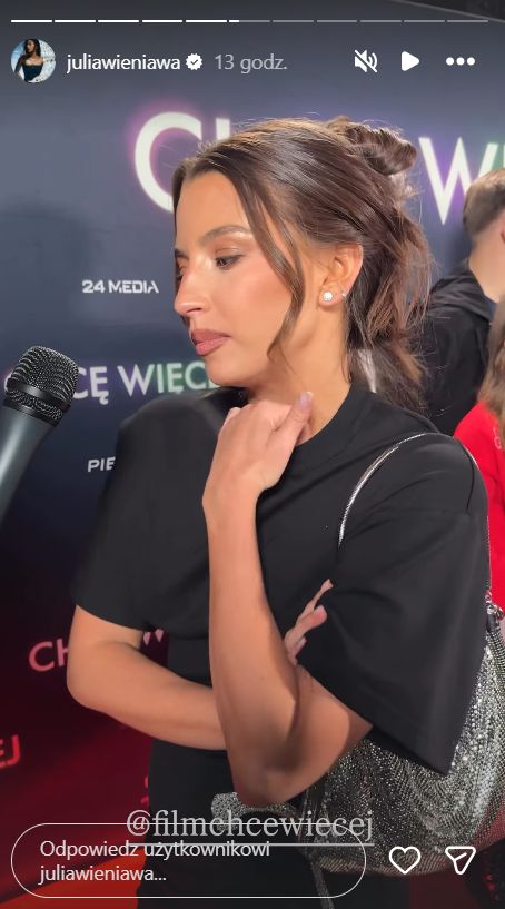 Julia Wieniawa na premierze filmu