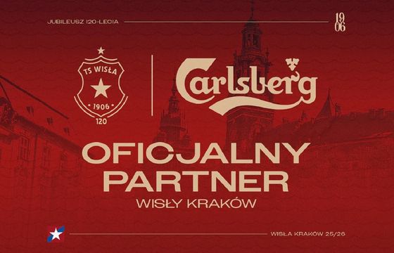 Carlsberg partnerem Wisły Kraków. Umowa na trzy sezony
