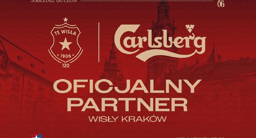 Carlsberg partnerem Wisły Kraków. Umowa na trzy sezony