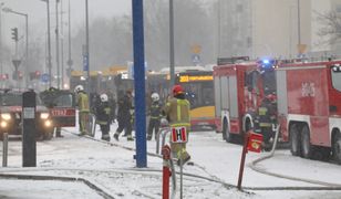 W Warszawie spłonął Lidl. Płomienie wysokie na kilka pięter