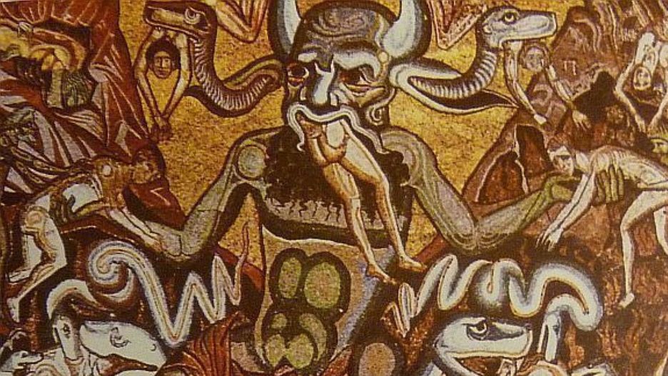 Jeden z wizerunków diabła w średniowieczu