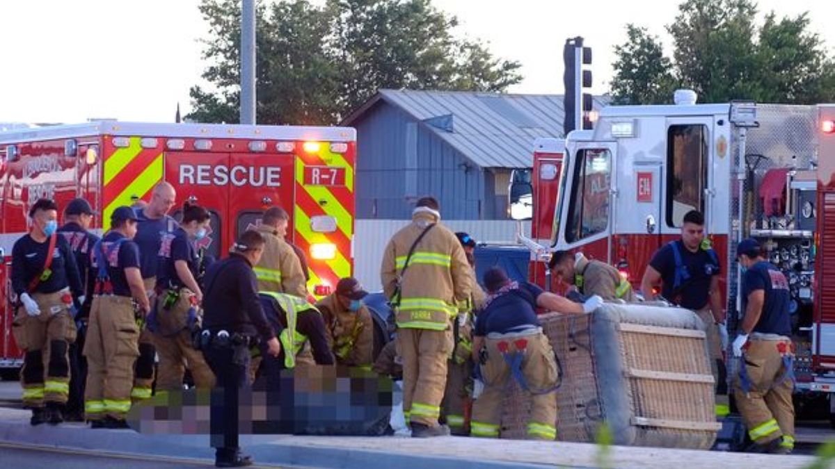Kosz, w którym znajdowali się pasażerowie balonu, oderwał się od konstrukcji i rozbił na ziemi 