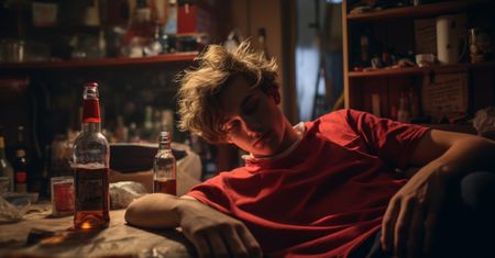 Popijawa na klatce w bloku!