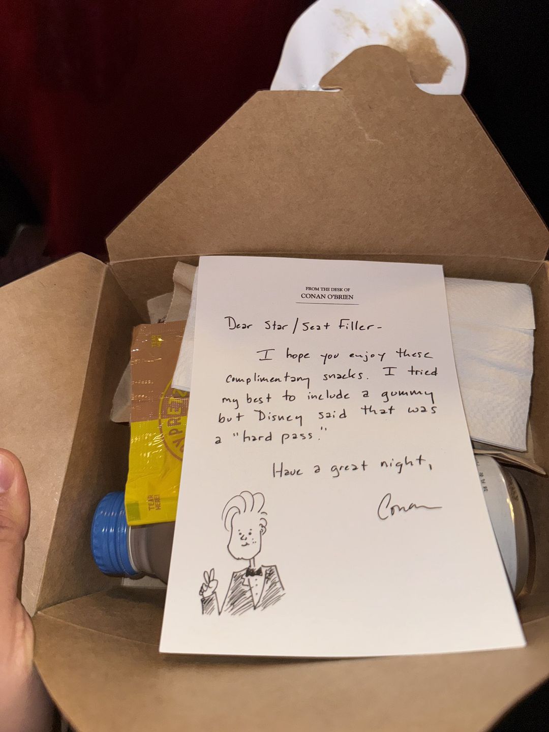 Conan O'Brien przygotował dla gości prezent