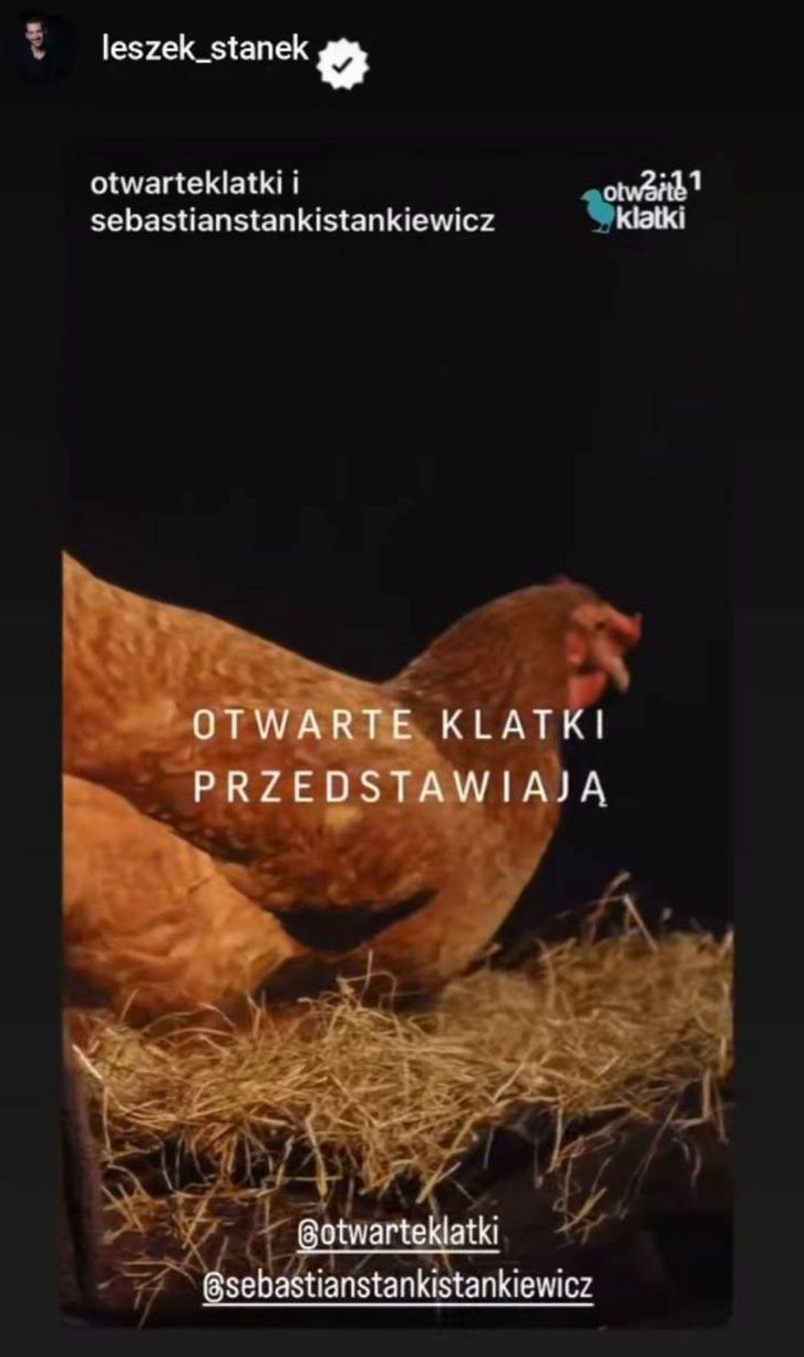 Wpis Leszka Stanka na Instagramie