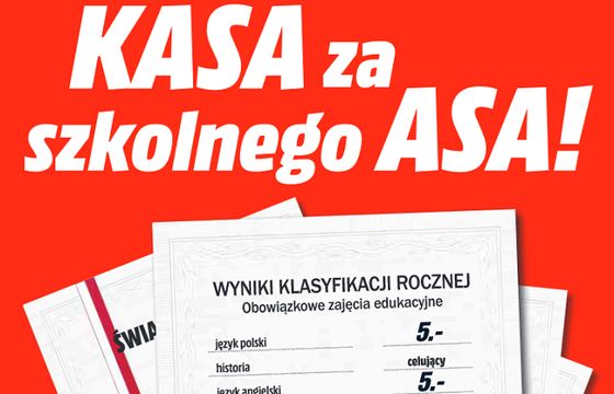 „Kasa za szkolnego asa” - zniżki za piątki i szóstki w promocji sklepów MediaMarkt