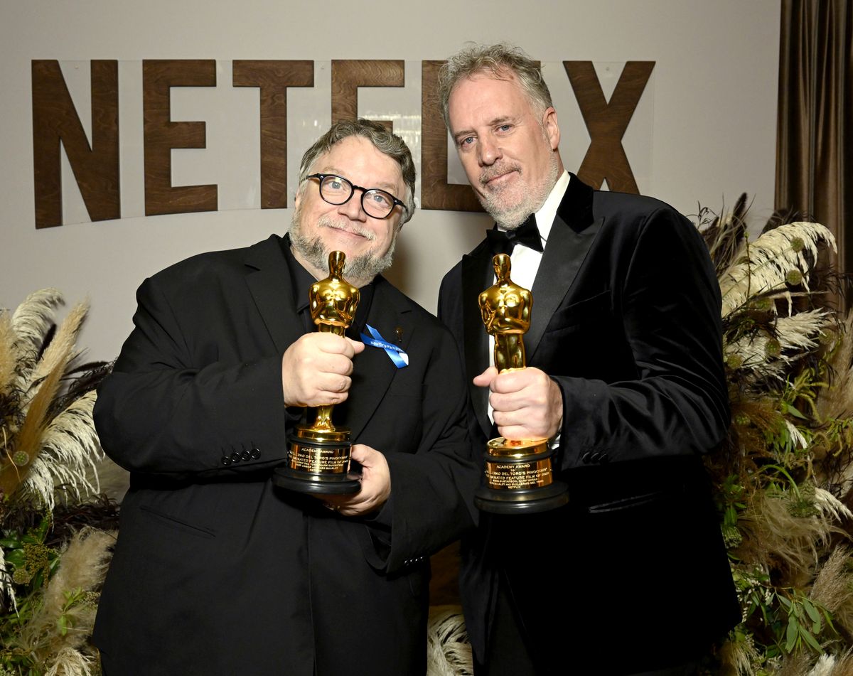 Del Toro i Gustafson z Oscarami za "Pinokia"