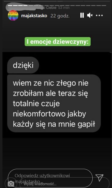 Screen z Instagrama Mai Staśko