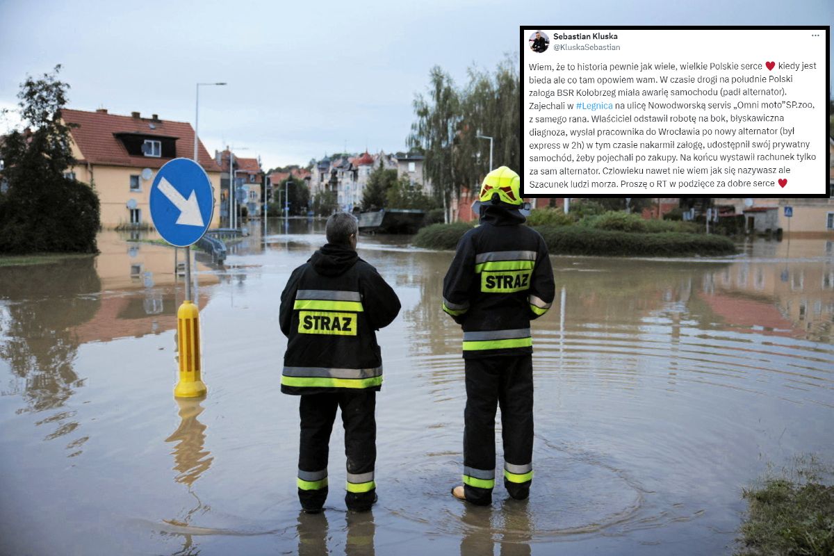 Właściciel zakładu w Legnicy bezinteresownie pomógł ratownikom