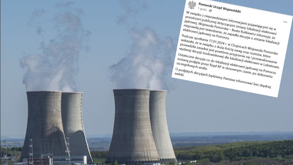 Zamieszanie ws. elektrowni. Komunikat wojewody
