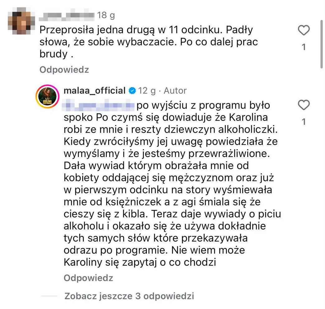 Odpowiedź Małej Ani na komentarz