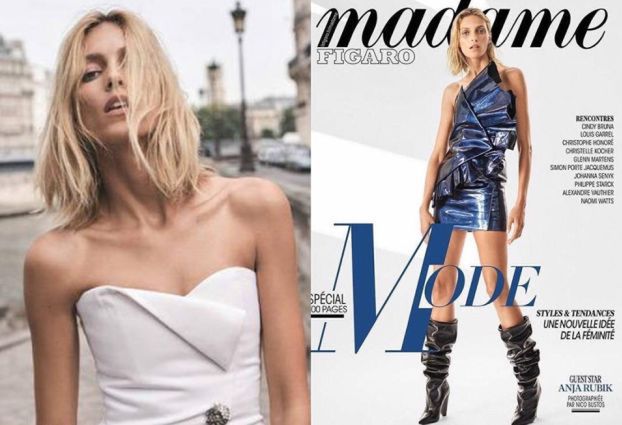 Anja Rubik na okładce "Madame Figaro"