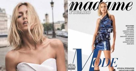 Anja Rubik na okładce "Madame Figaro"