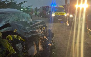 Hondą jechał 21-latek. Zderzył się z ciężarówką. Dramat koło Lubartowa