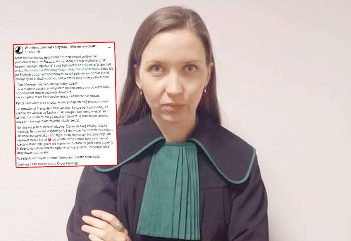 Adwokat poszła odebrać kurtkę. Rozbroiło ją to, co zrobił szatniarz