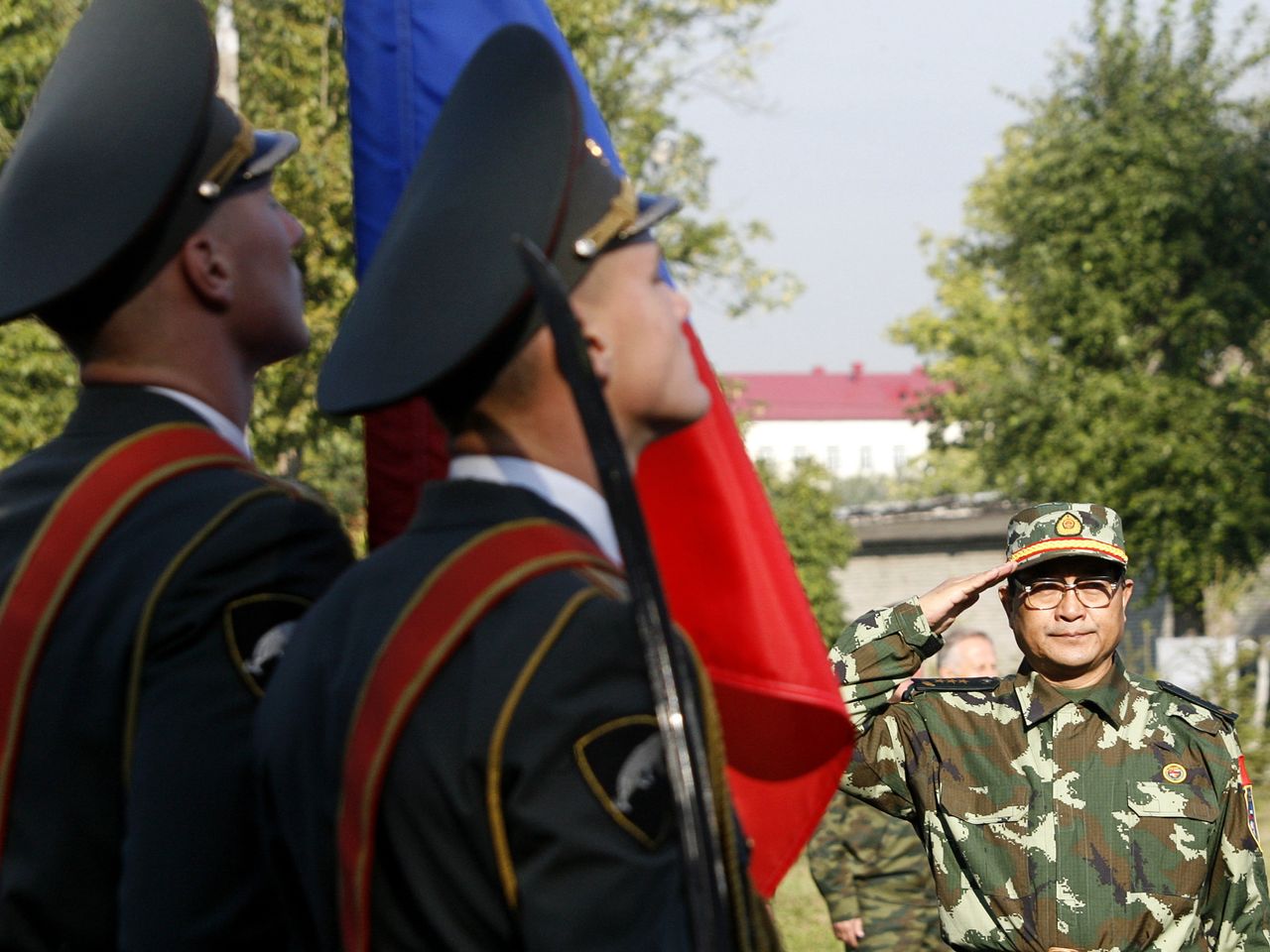 China announced joint military exercises with Russia.