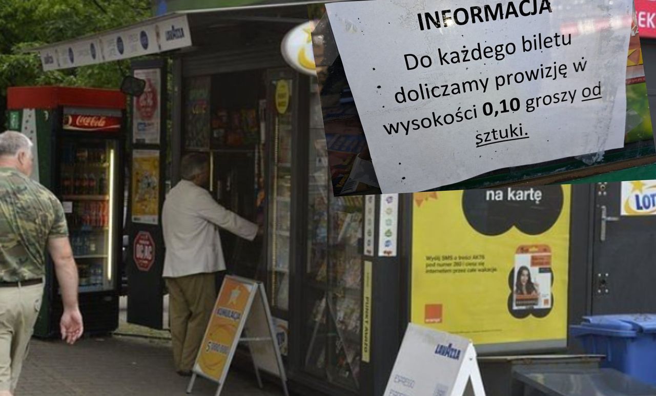 Kartka, która pojawiła się na kiosku