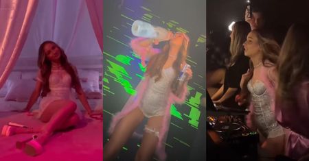Przebrana za Sabrinę Carpenter Angelika Mucha świętuje 27. urodziny, PIJĄC WÓDKĘ Z GWINTA w klubie