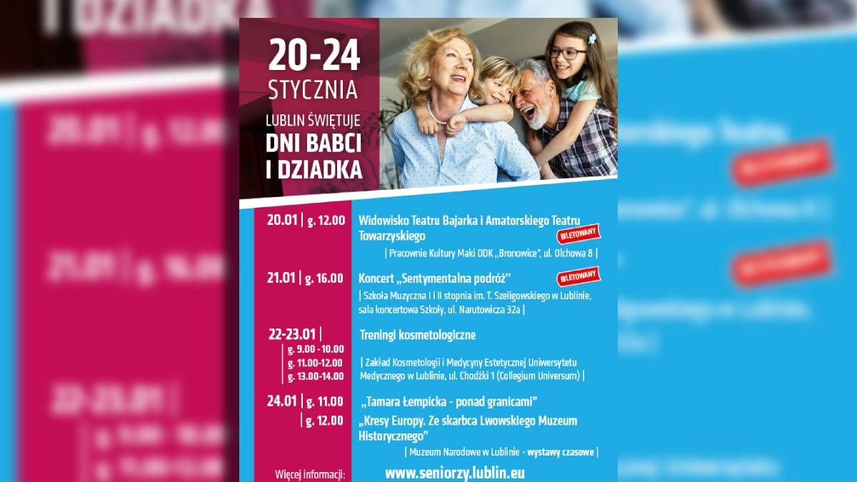 Plakat Dni Babci i Dziadka