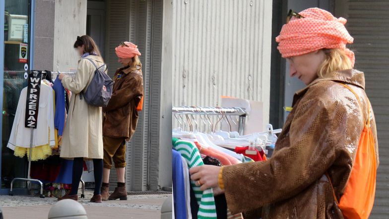 Agata Buzek z koleżanką w Gdyni