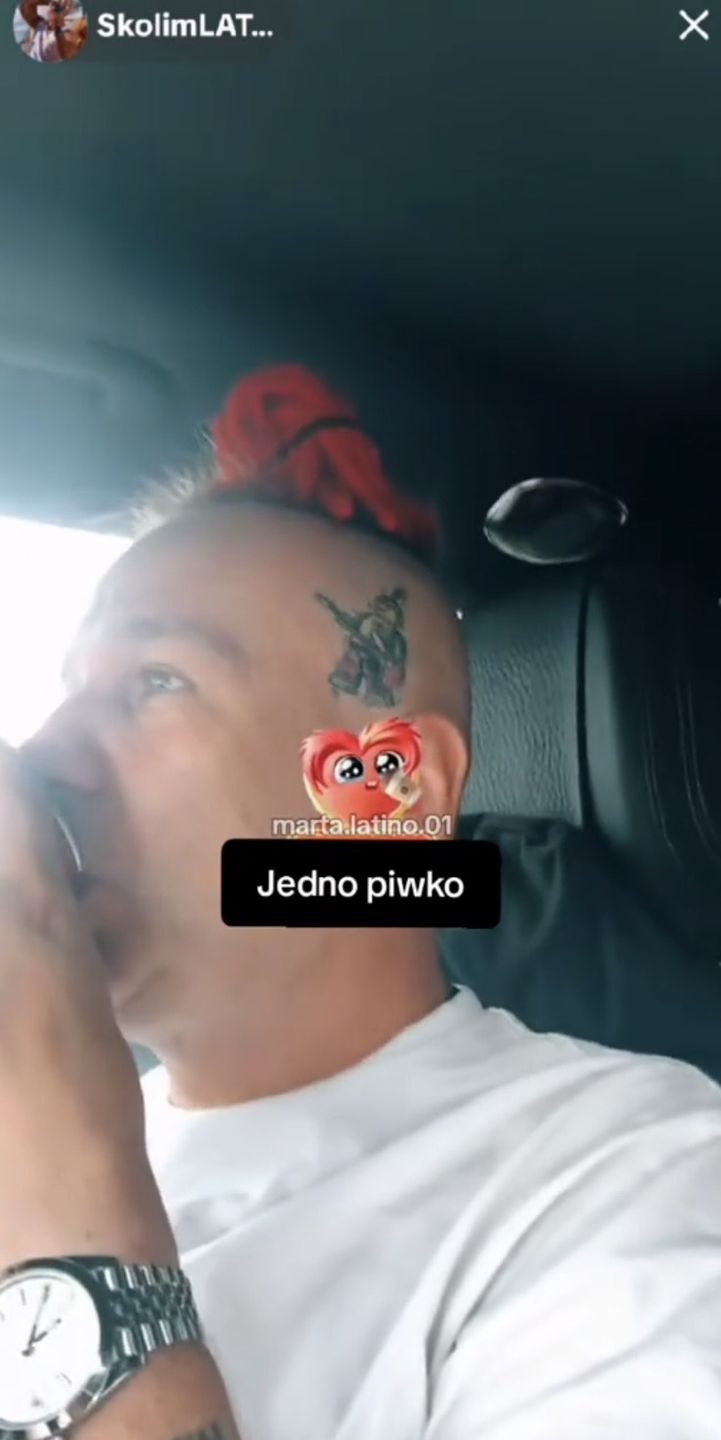 Luxon podczas transmisji na żywo