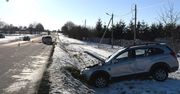 Izbica: Zderzenie dwóch pojazdów. Kierowca Toyoty trafił do szpitala