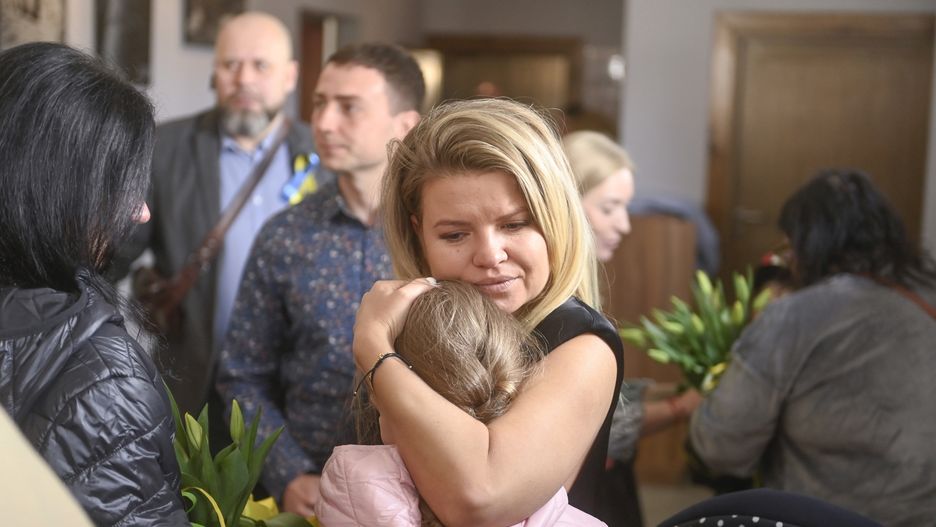 Marta Manowska na pokazie specjalnym dokumentu "Matki wojny" TVP