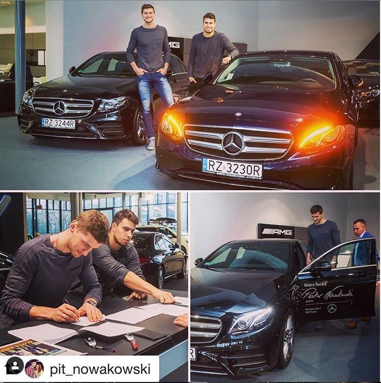 Polscy siatkarze i ich Mercedesy.