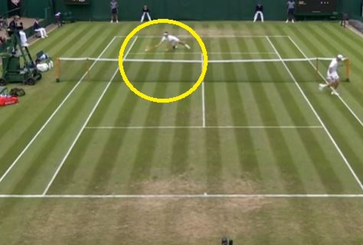 Cieszył się z punktu, a za chwilę... Kuriozum na Wimbledonie (wideo)