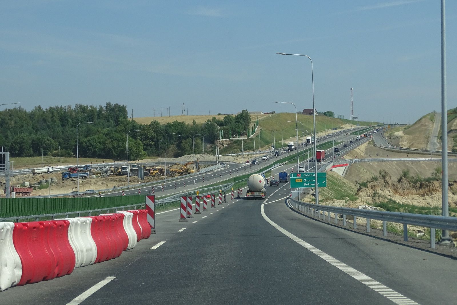 Przygotowywany do otwarcia odcinek drogi ekspresowej S5 Nowe Marzy - Bydgoszcz Północ