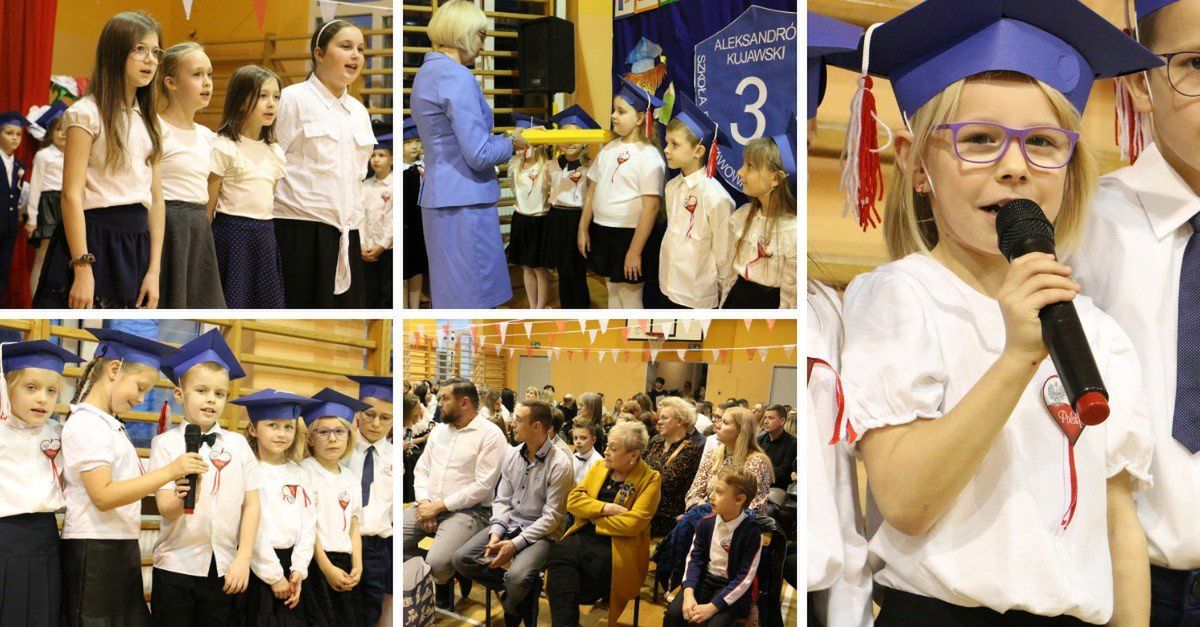 Aleksandrów Kujawski: Ślubowanie pierwszoklasistów w Szkole Podstawowej nr 3