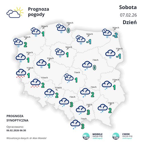 Prognoza pogody na sobotę