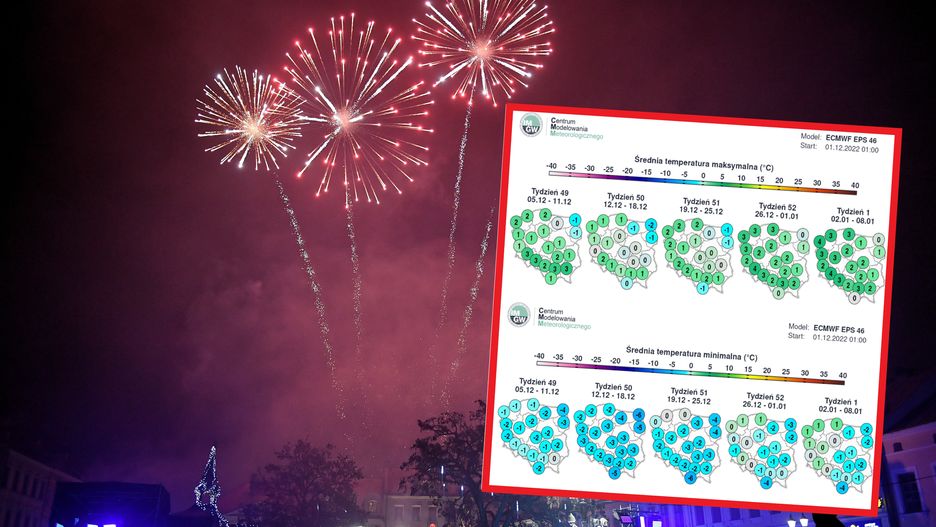 Pogoda na Sylwestra. Prognoza na przełom 2022 i 2023 roku