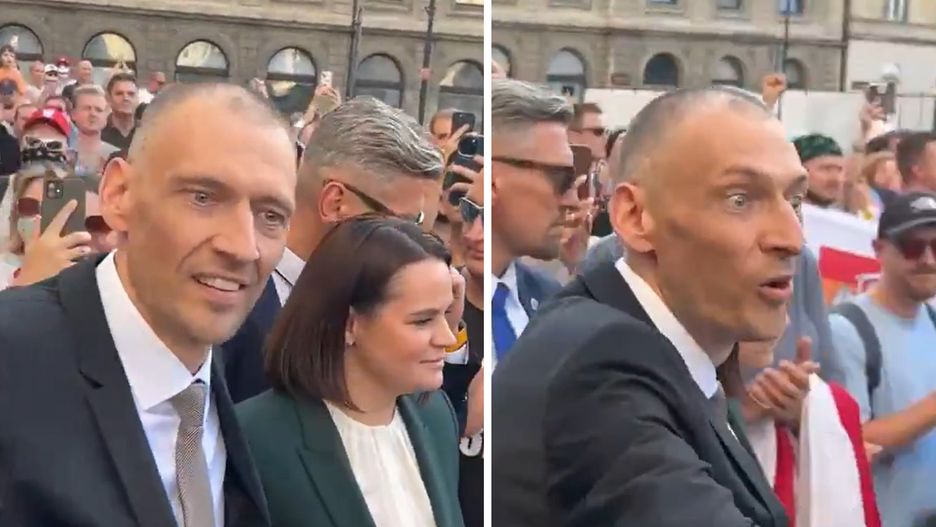 Manifestacja Białorusinów